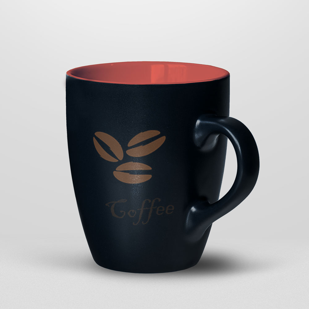 mug-red Printed Dark Blue Tshirt